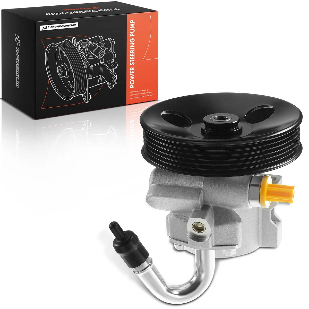 Power Steering Pump w/ Pulley for Chevy Aveo Pontiac G3 Suzuki Swift (2004–2011) - 96801443, 20-806, 20806