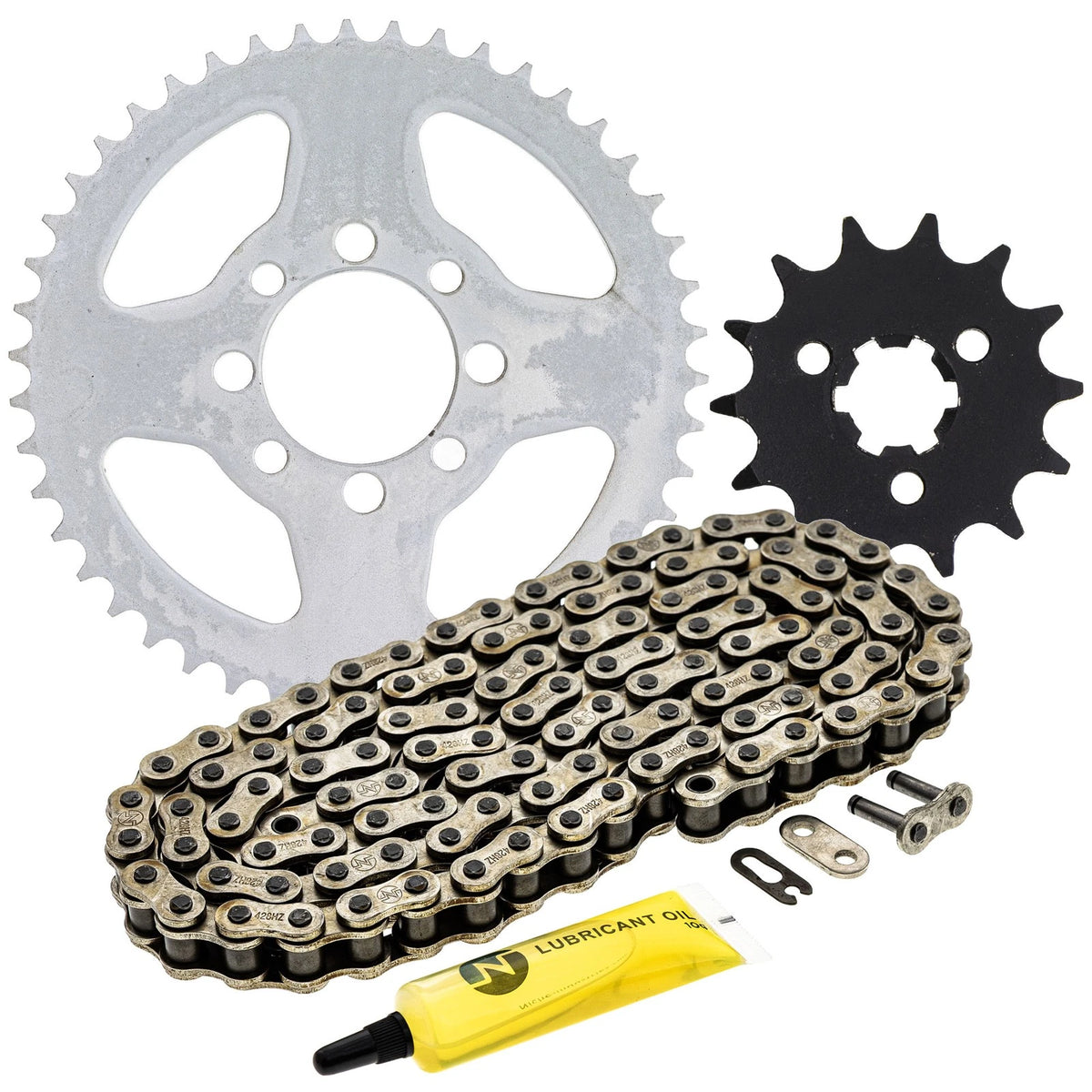 Sprocket Chain Set 14/46 Tooth for Kawasaki KE100 (1976–1980) MK1003905, 27600-20911-112