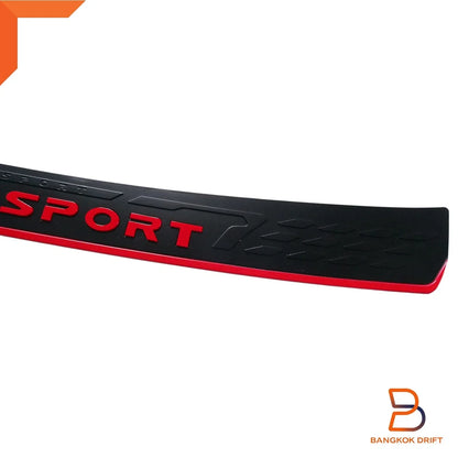 Red Rear Bumper Step Scuff Plate Cover for Mitsubishi Pajero Sport (2020-2023)