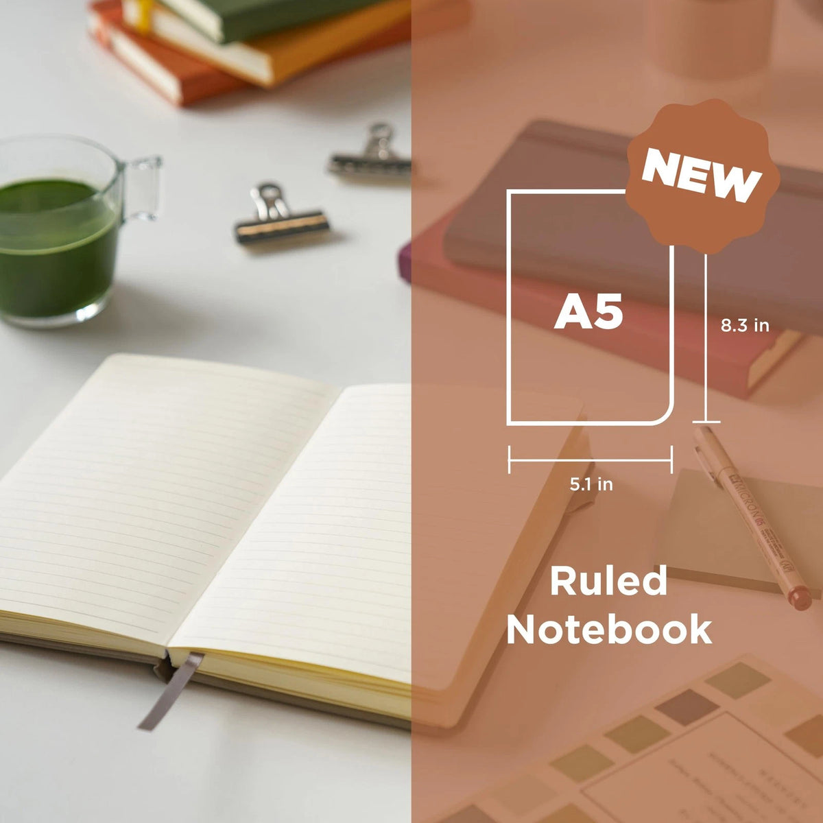 Sakura Notebook A5 Ruled - Japanese-Inspired Lined (No Part Numbers)