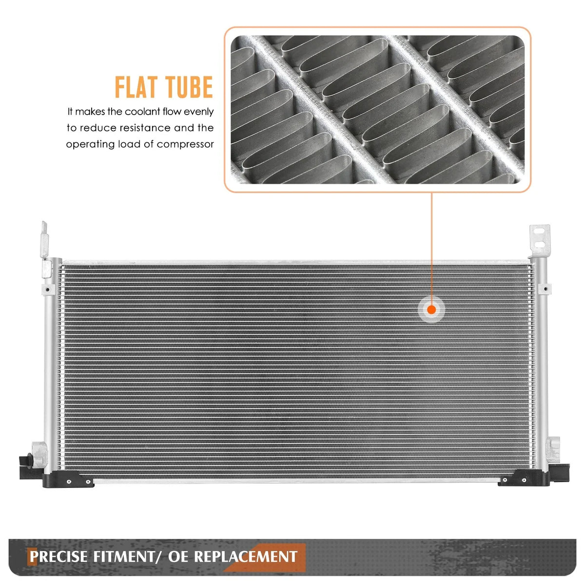 A/C Condenser for Toyota Rav4 Prime (2021–2024) OE Style Aluminum Core