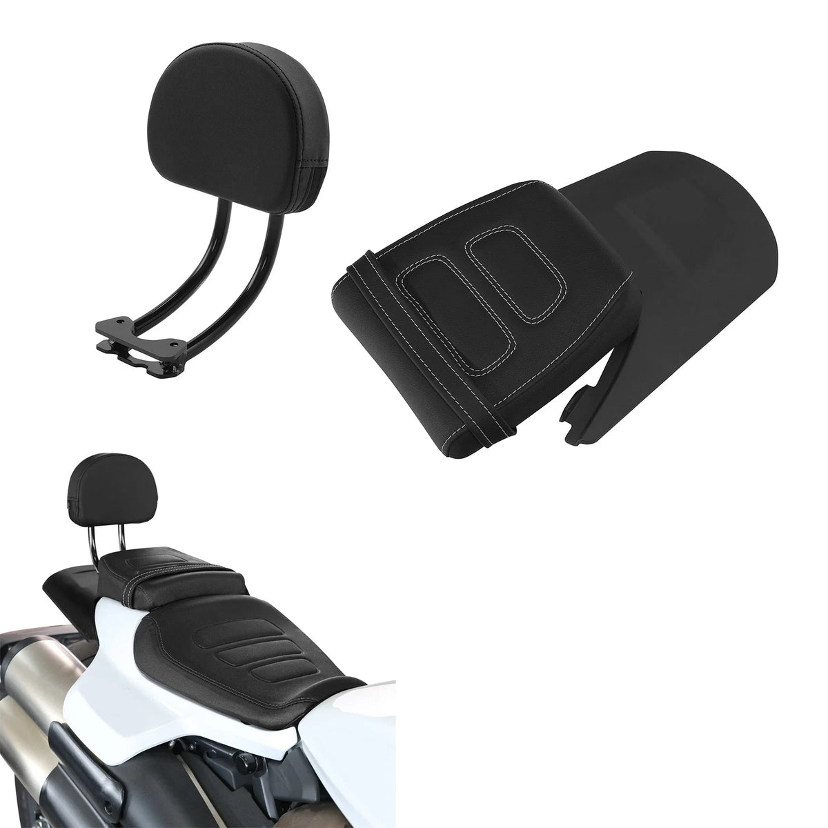 Passenger Seat Backrest Pad Footpegs Bracket for Sportster S (2021–2025)