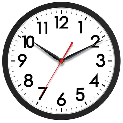 10 Inch Silent Non-Ticking Wall Clock for Home Decor (Modern Design)