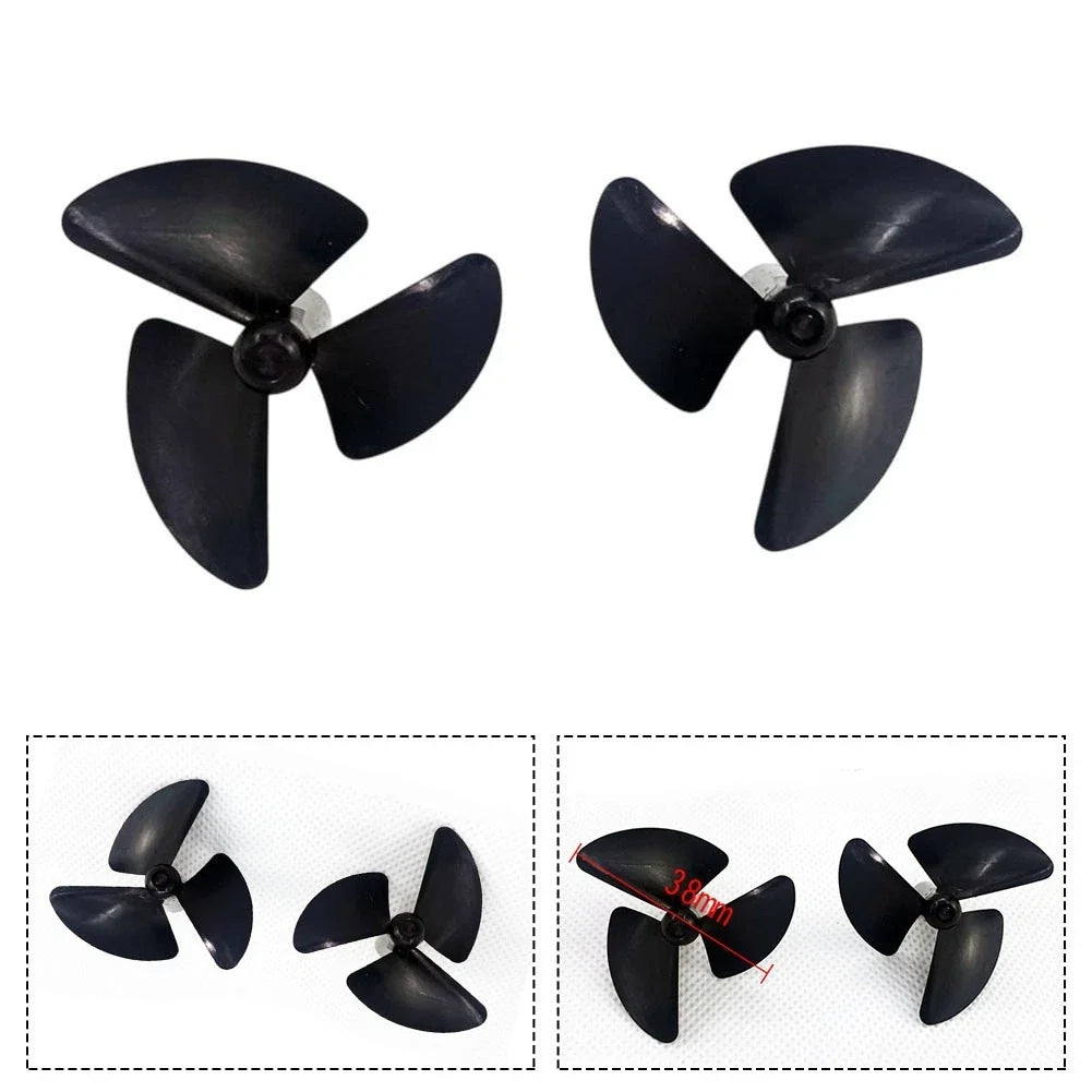 3 Blade Propeller Set for RC Boats (38mm, Left & Right Hand)