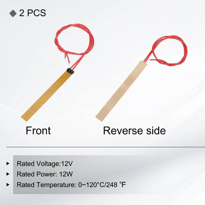 2X Heater Film Heating Plate for Universal Applications (12W 12V)