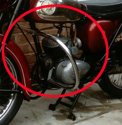 Crash Bar Leg Guard for BSA Bantam (1960–1970) Steel Chrome Plated