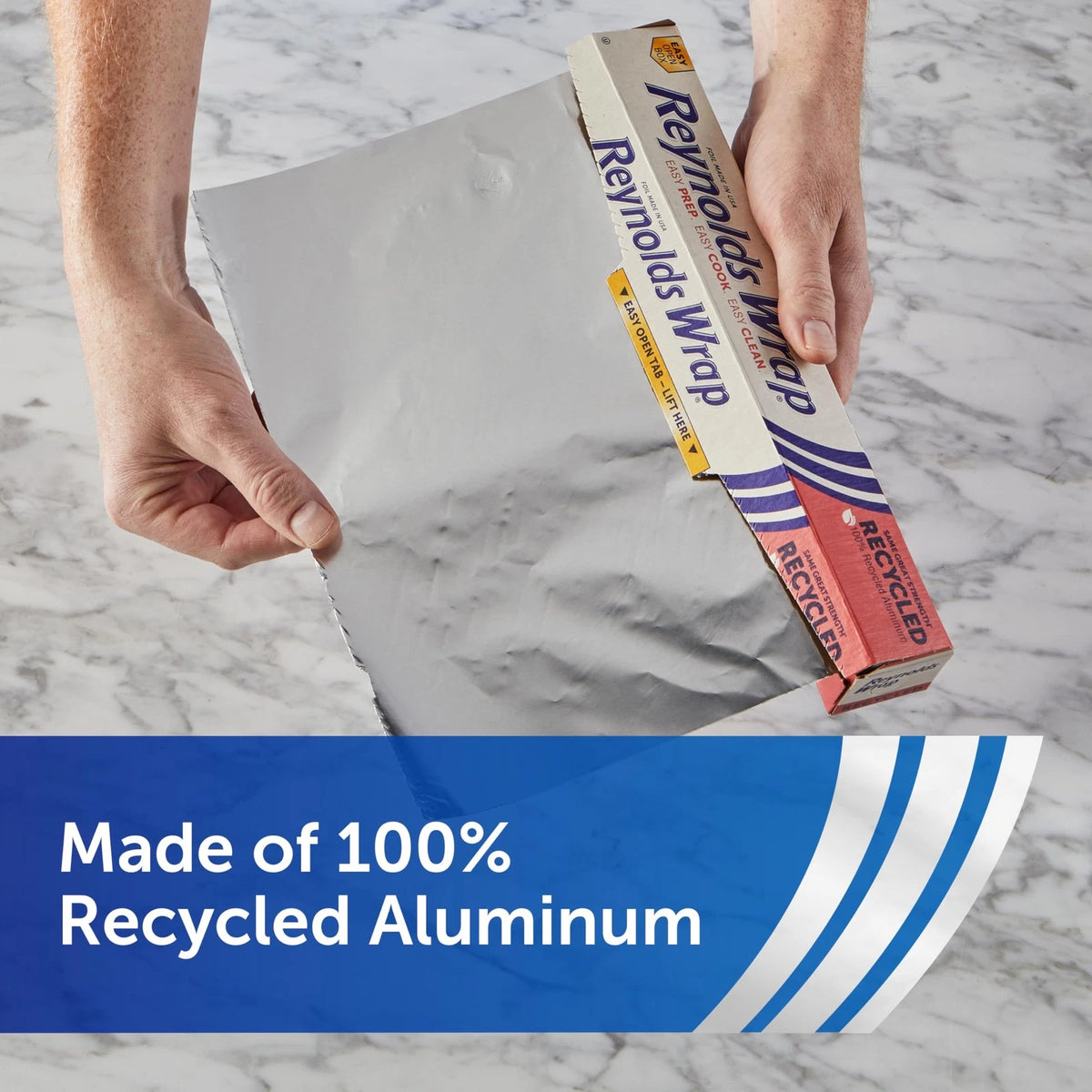 Recycled Aluminum Foil Roll for Kitchen Use (200 Sq Ft, Silver)