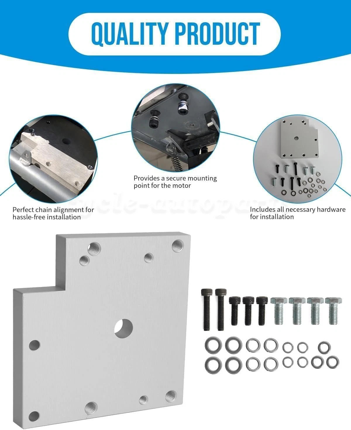 Upgrade Motor Adapter Plate for Razor MX350, RSF350, Pocket Mod (MY1020)