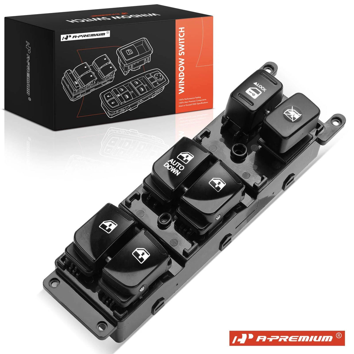 Front Left Power Window Switch for Hyundai Accent (2007–2010) 935701E110