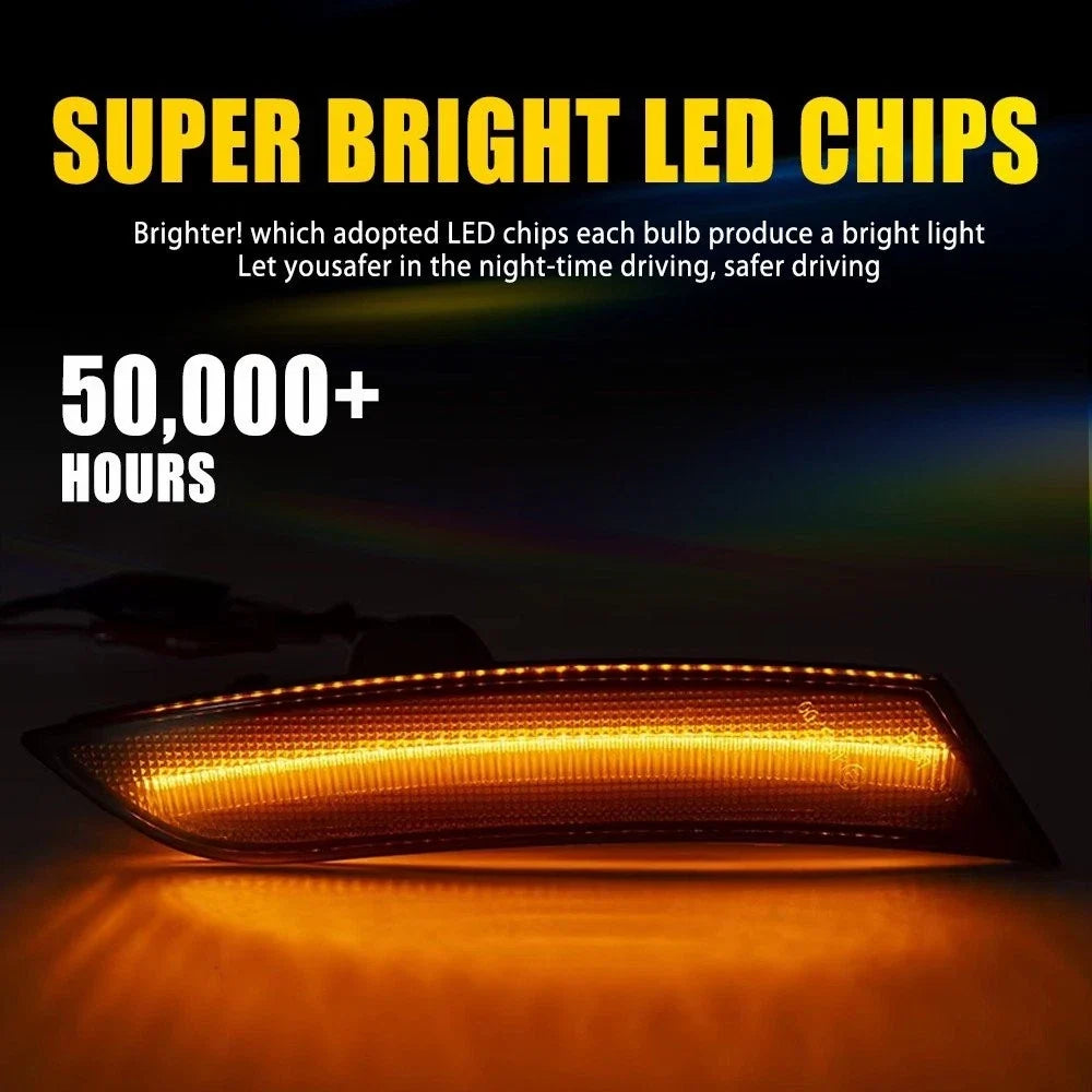 Amber LED Side Marker Lamps Pair for Cadillac XTS (2013–2017)