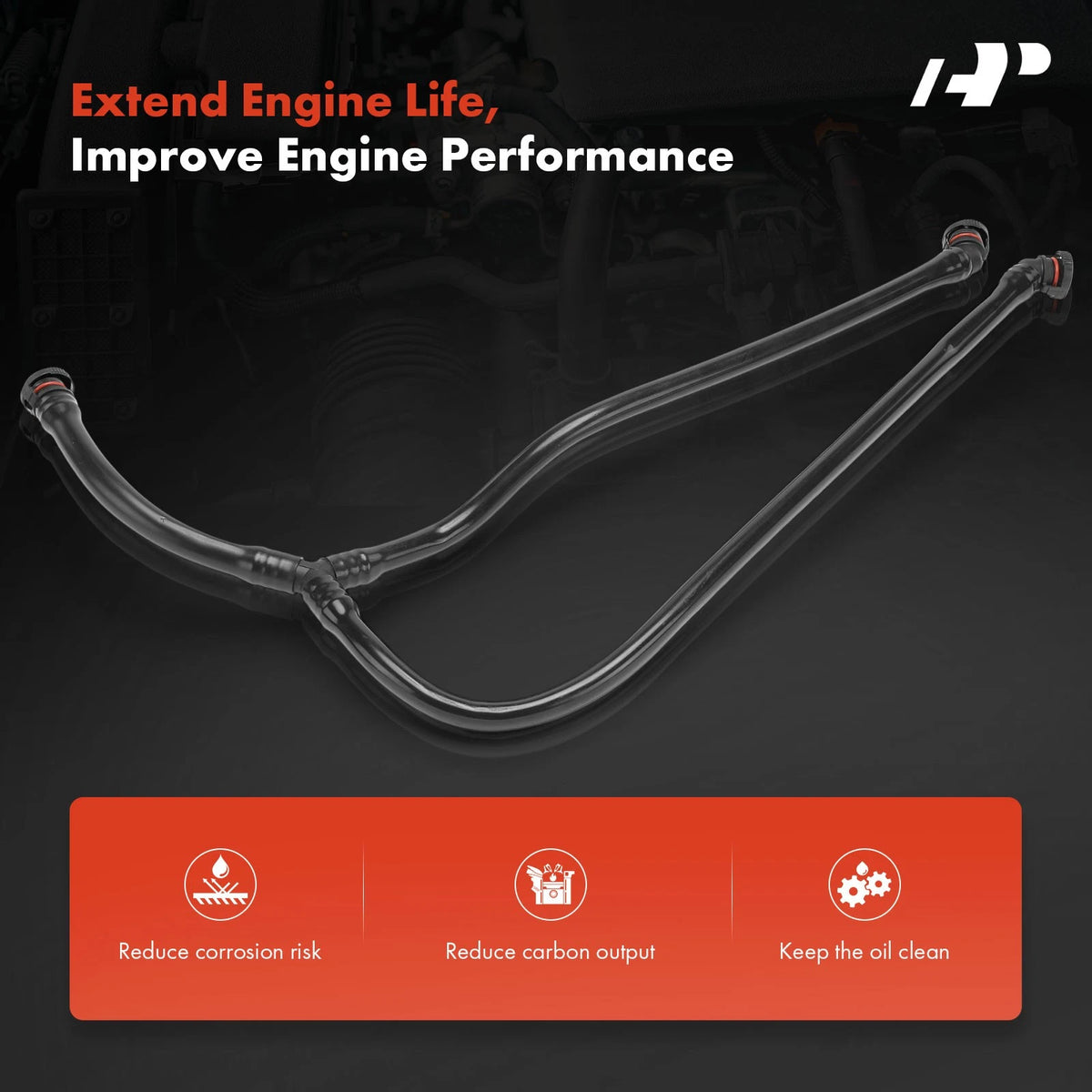 A-Premium Crankcase Breather Hose for BMW E60 E65 (11151726828, 7508270)
