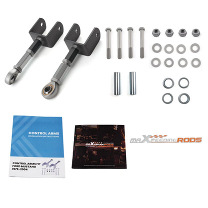 2X Rear Upper Adjustable Control Arms for Ford Mustang (1979–2004) 62U5RC