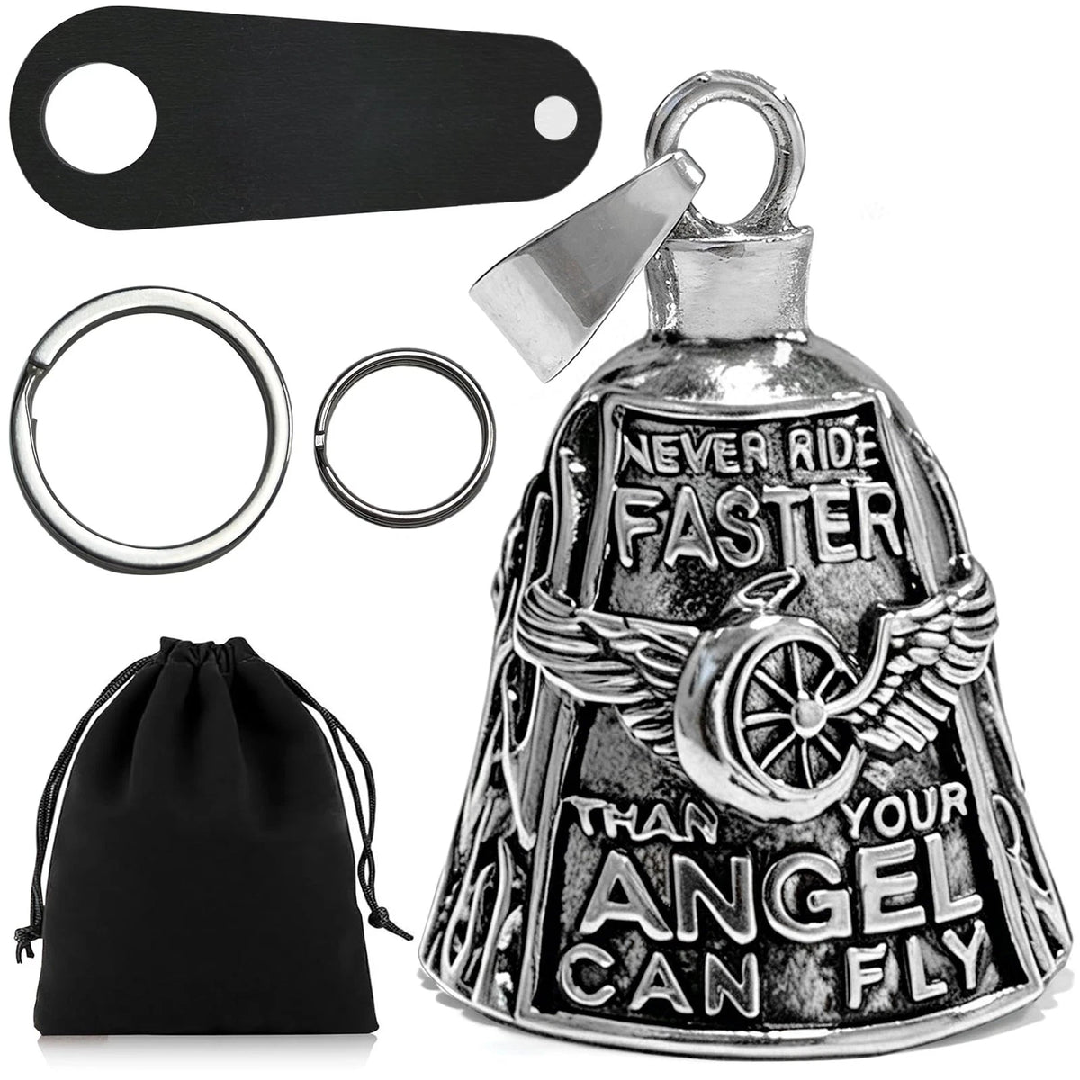 Motorcycle Ride Bell for Bikers Guardian Angel