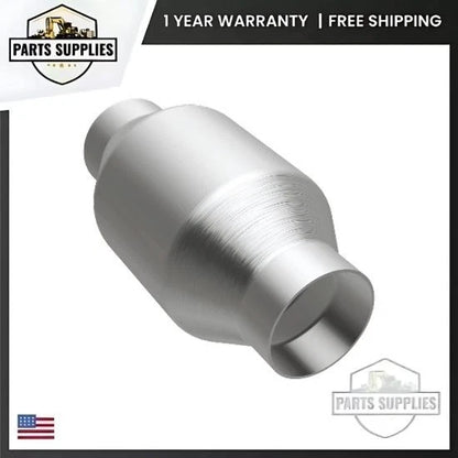 2.25" Inlet/Outlet Metallic Catalytic Converter Universal Fit