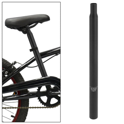 Bicycle Seat Post 28.6x450mm Aluminum Alloy Black for Universal Fit