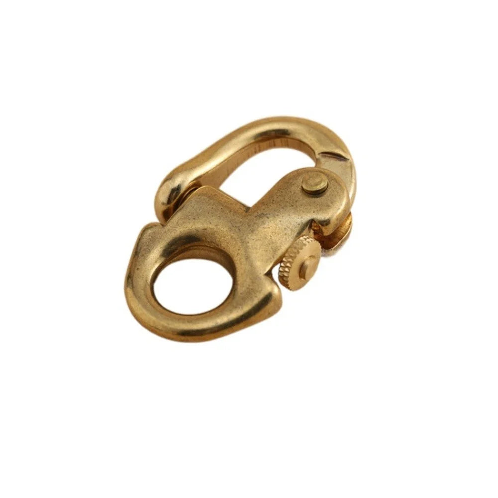 Miniature Brass Shackle with Quick Release Function for Lightweight Use