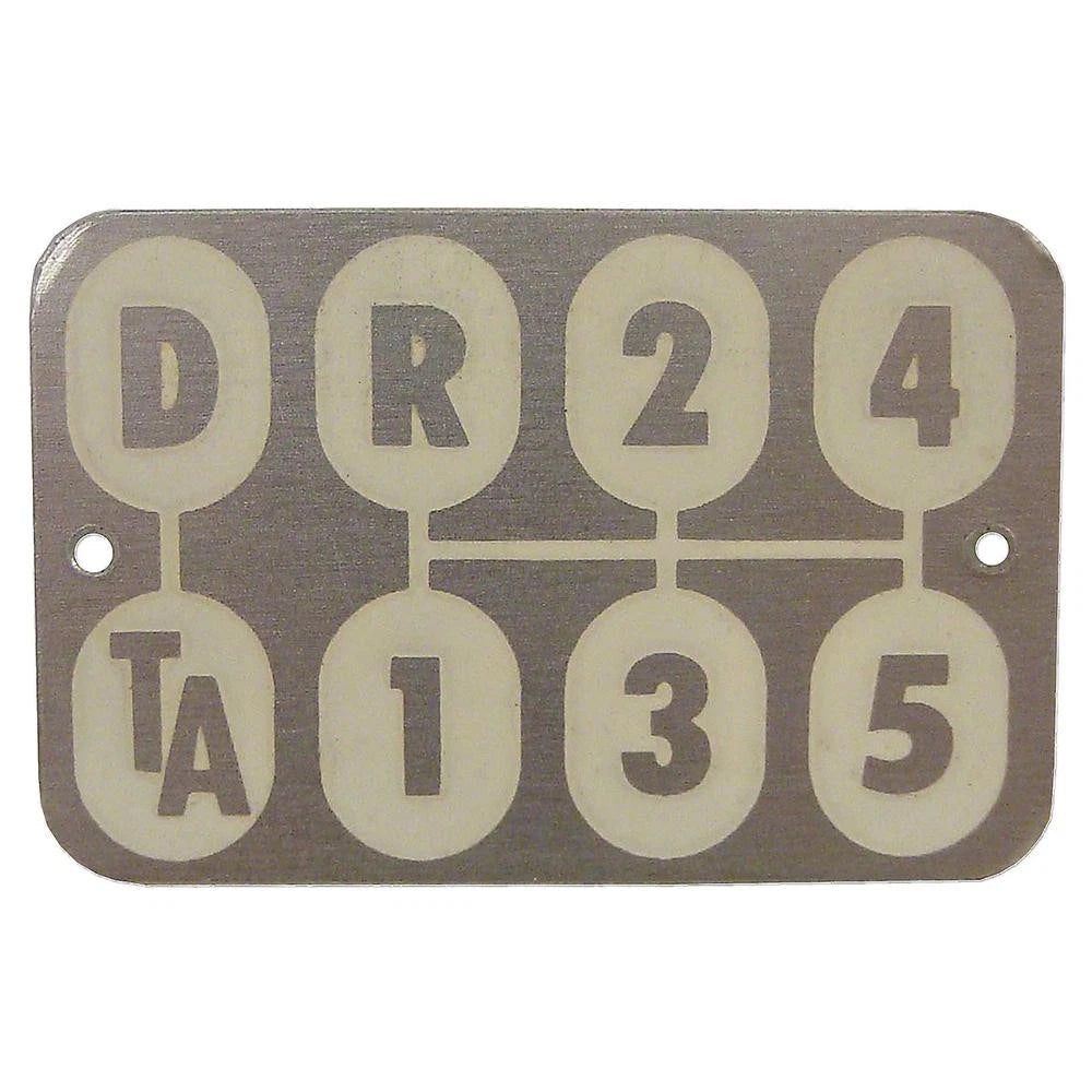 Transmission Shift Pattern Plate for International (Fits )