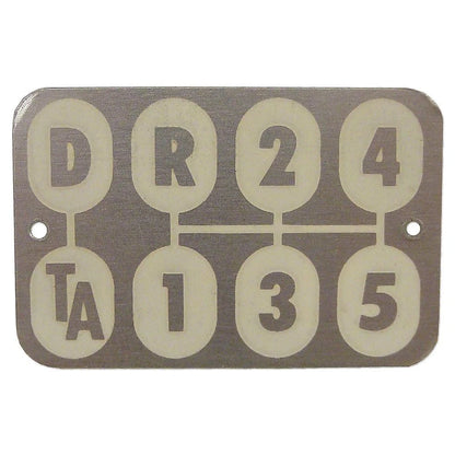 Transmission Shift Pattern Plate for International (Fits )
