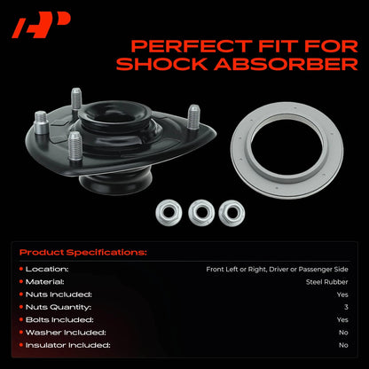 2X Suspension Strut Mount for Honda Accord (2013–2015) 51670T2AA01, 902056