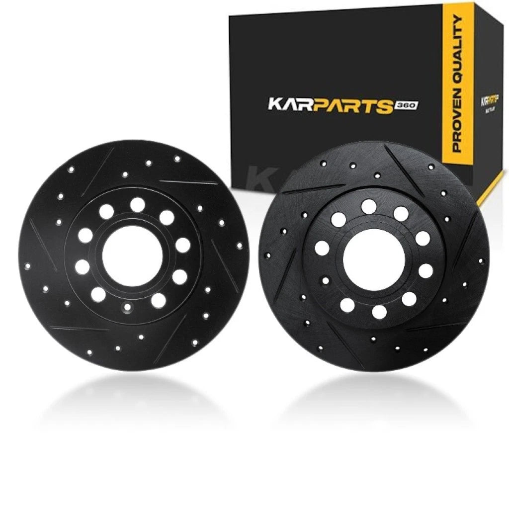 Rotor Set for Volkswagen Jetta (2012–2018) ALX-PAU-DF-8002-74042-CLA4, Drilled & Slotted
