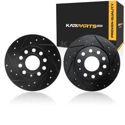 Rotor Set for Volkswagen Jetta (2012–2018) ALX-PAU-DF-8002-74042-CLA4, Drilled & Slotted