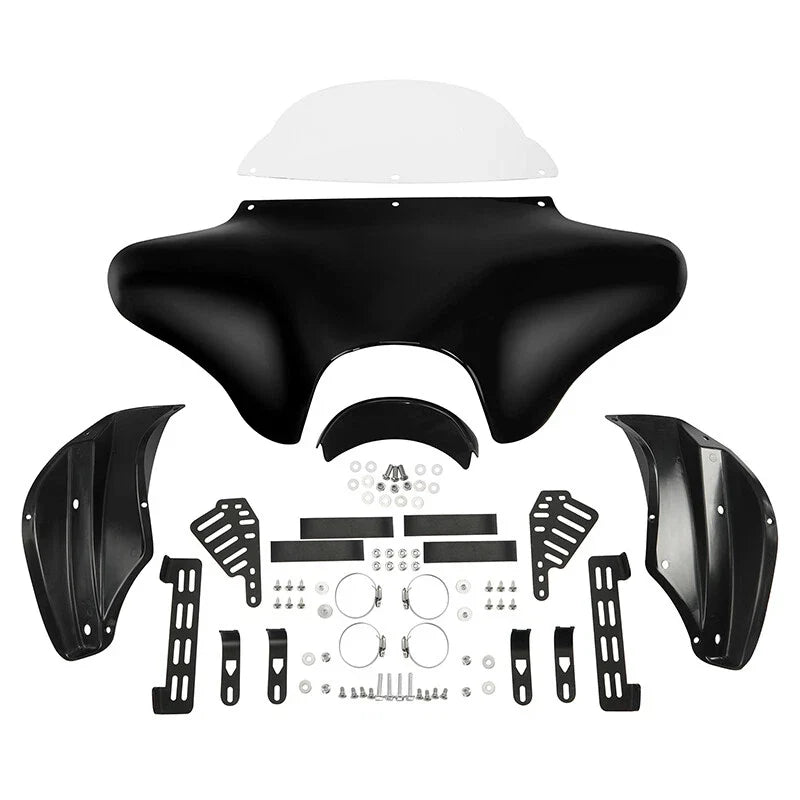 Batwing Fairing Windshield for Harley Softail, Yamaha V-Star 650, 1100