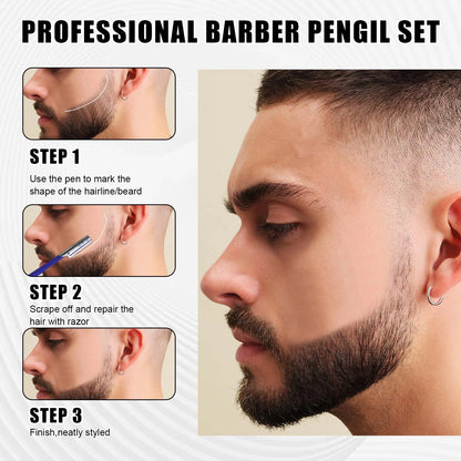 12 PCS Barber Pencil Hairline for Men 5.67in x 1.5in x 1.06in