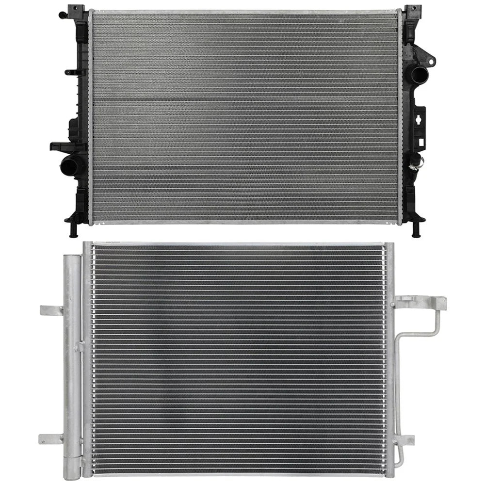 Cooling Kit: Aluminum Radiator & AC Condenser for Ford Escape (2014–2019)