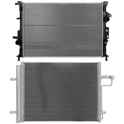 Cooling Kit: Aluminum Radiator & AC Condenser for Ford Escape (2014–2019)