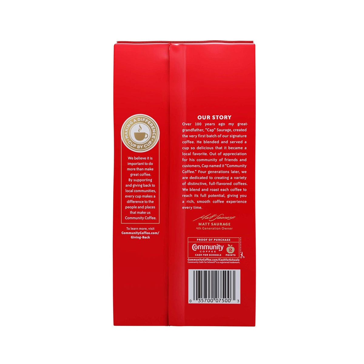 Ground Coffee Dark Roast for Community Coffee (Vacuum Packed 23 Ounce)
