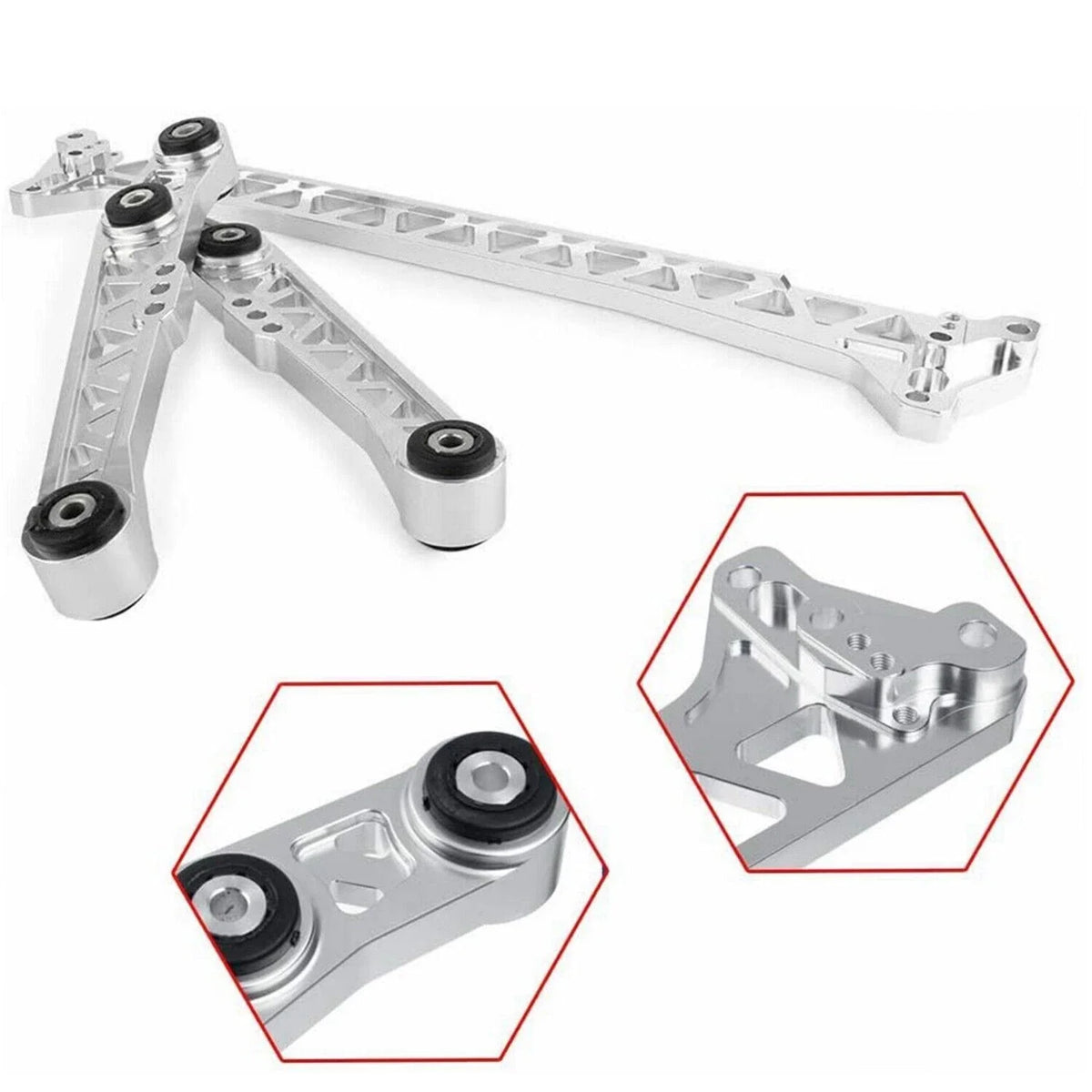 Billet Lower Control Arm + Subframe Brace for Honda Civic/Del Sol (1992–1995)