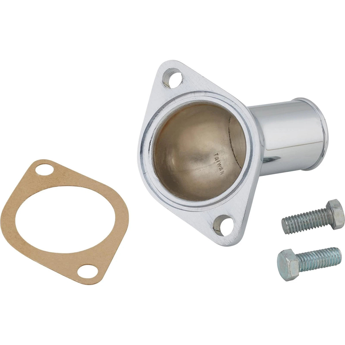 Chrome Water Neck & 180° Thermostat for Chevy (1955–1965) 9100569