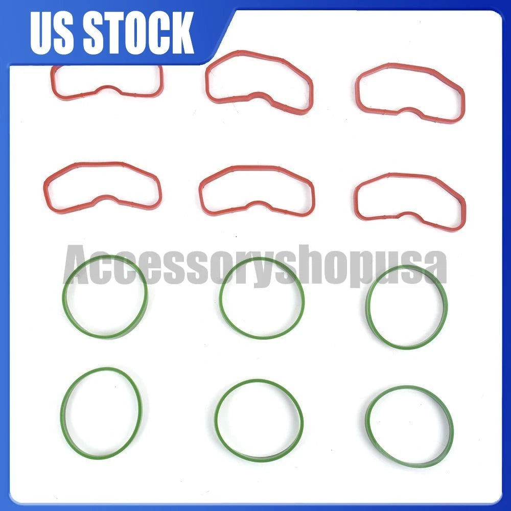 Set of 12 Intake Manifold Gaskets for Audi A6 Quattro (2000–2023) - 079 129 717 B, 06E 129 717 D