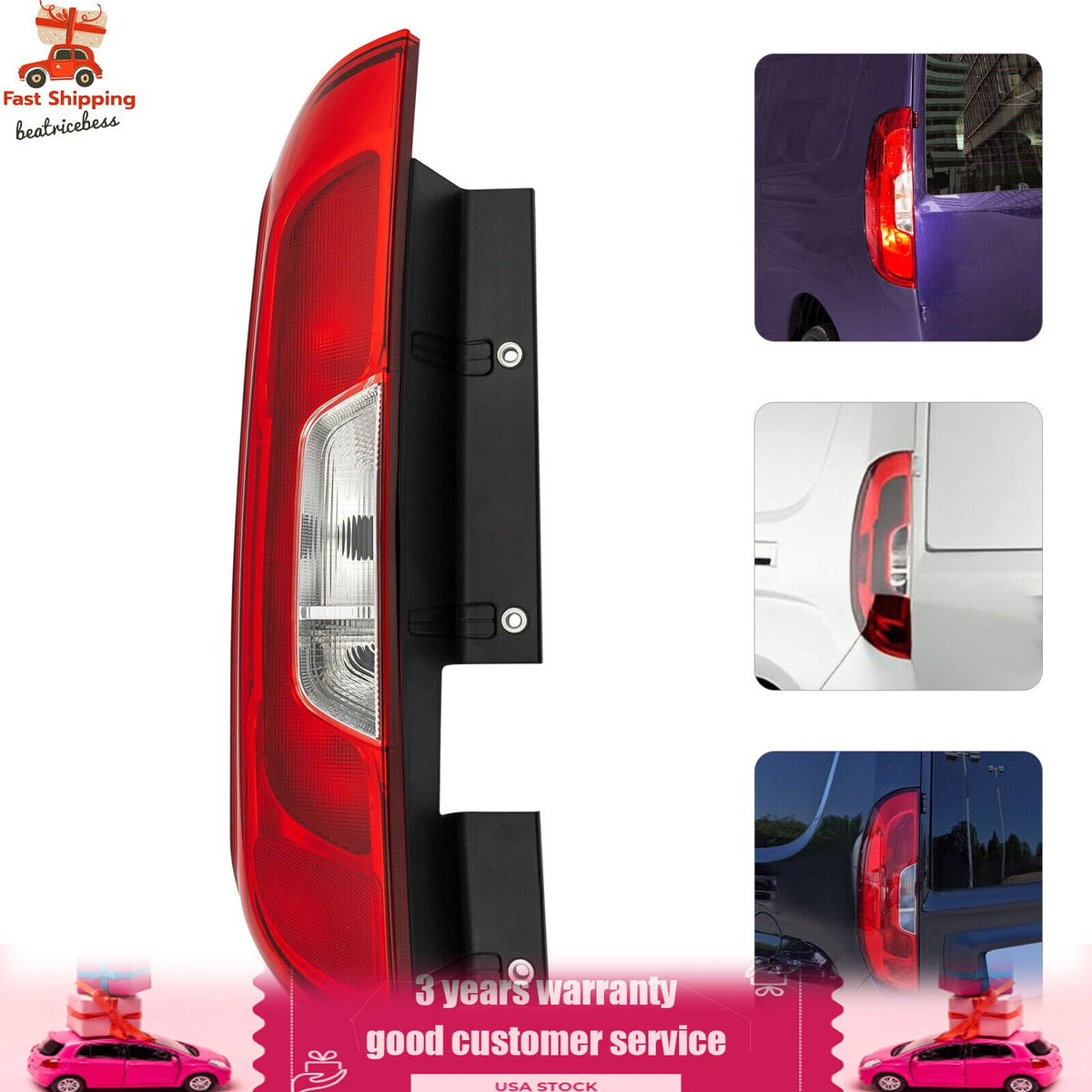 Left Tail Light for Dodge Ram Promaster City (2015–2019)