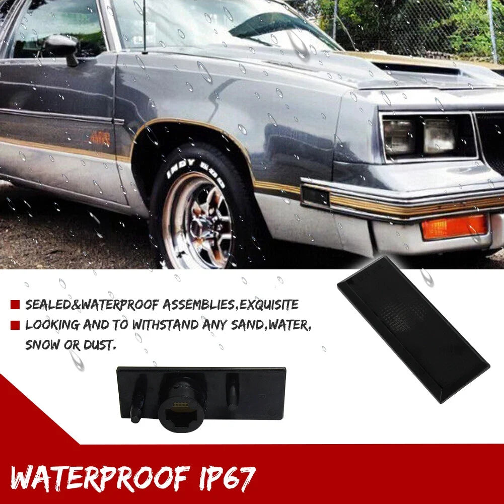 Smoke Side Marker Lamps Housing for Cutlass 2 Door (1981–1988)