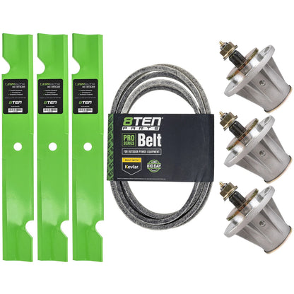 8TEN Blade Spindle Belt Kit for Husqvarna LZ5225 (539100341, 539114821, 539131383, 966956101)