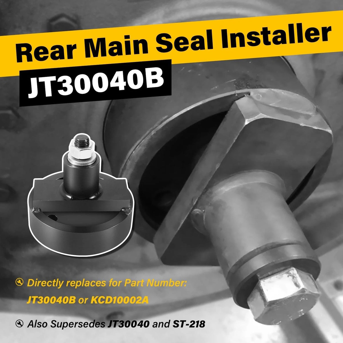 JT30040B Crankshaft Rear Main Seal Installer for John Deere (Fit KCD1000)