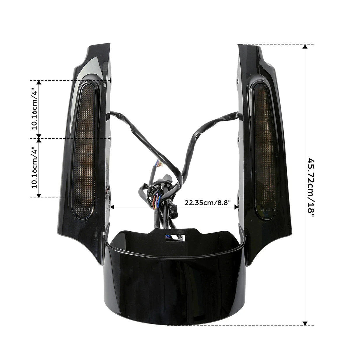 Rear Fender Fascia & Red LED Light for Harley Electra Glide (2009–2013)