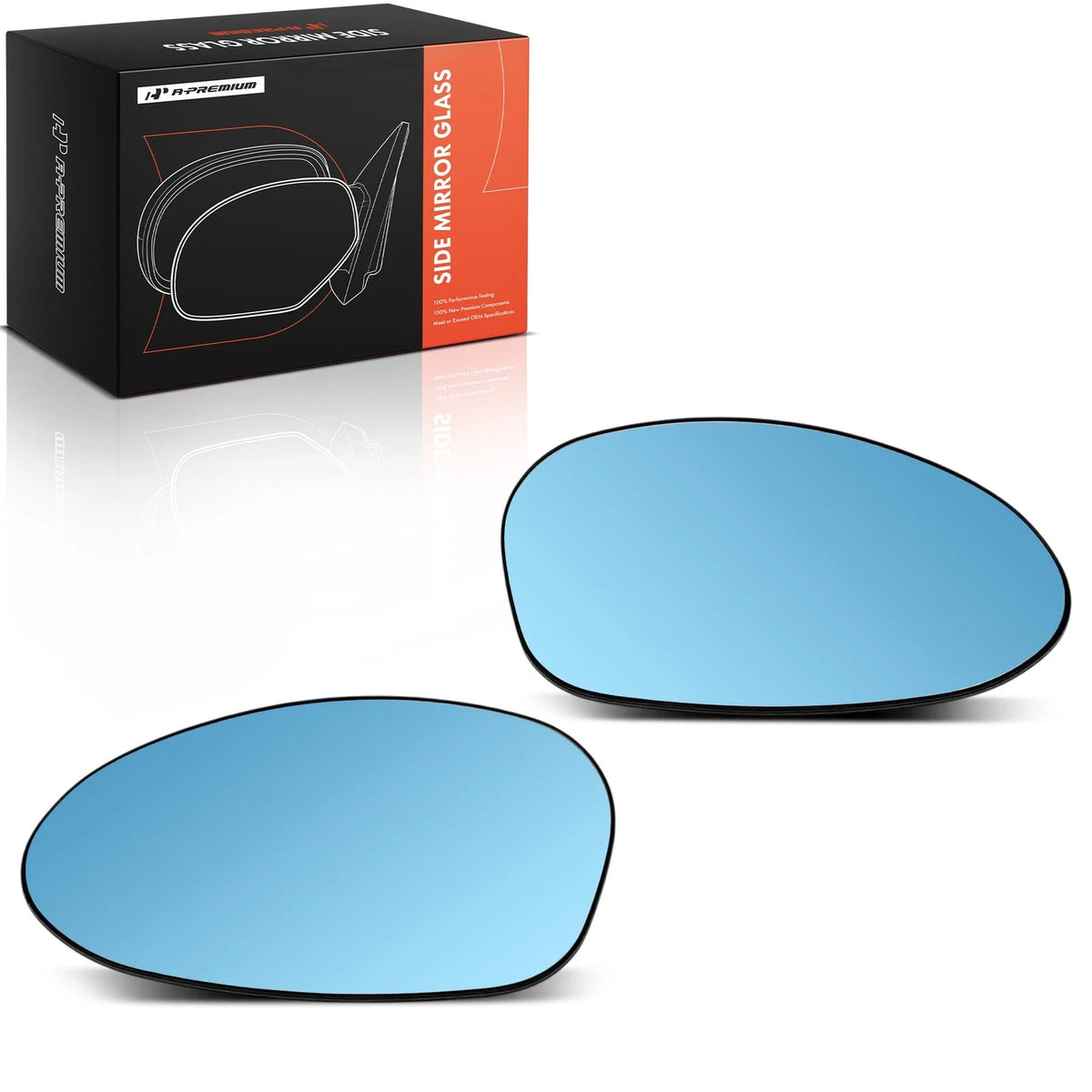 2X Heated Blue Power Mirror Glass for BMW 328i xDrive 335i M3 (2012–2013)