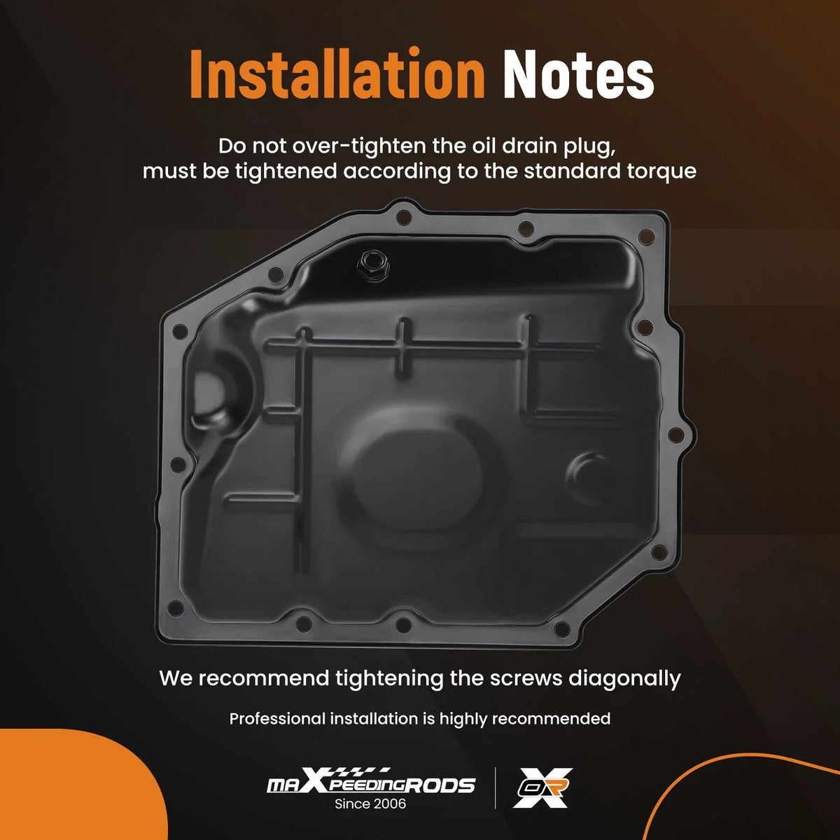 Transmission Oil Pan Kit with Oil Filter Gasket for Jeep Wrangler (2007–2018)