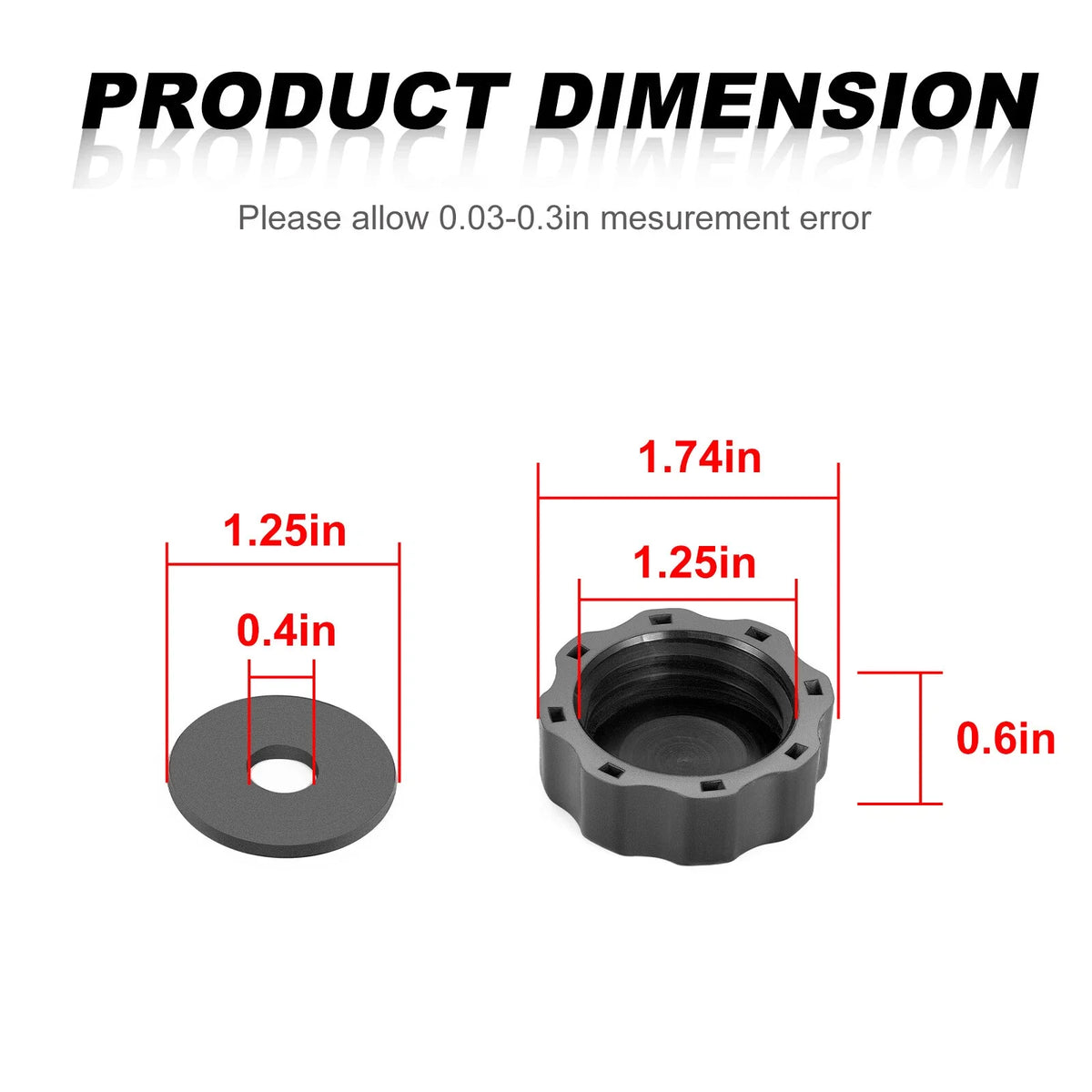 Coolant Overflow Reservoir Cap for Yamaha WR250F 400F 426F 450F Rhino 450 660