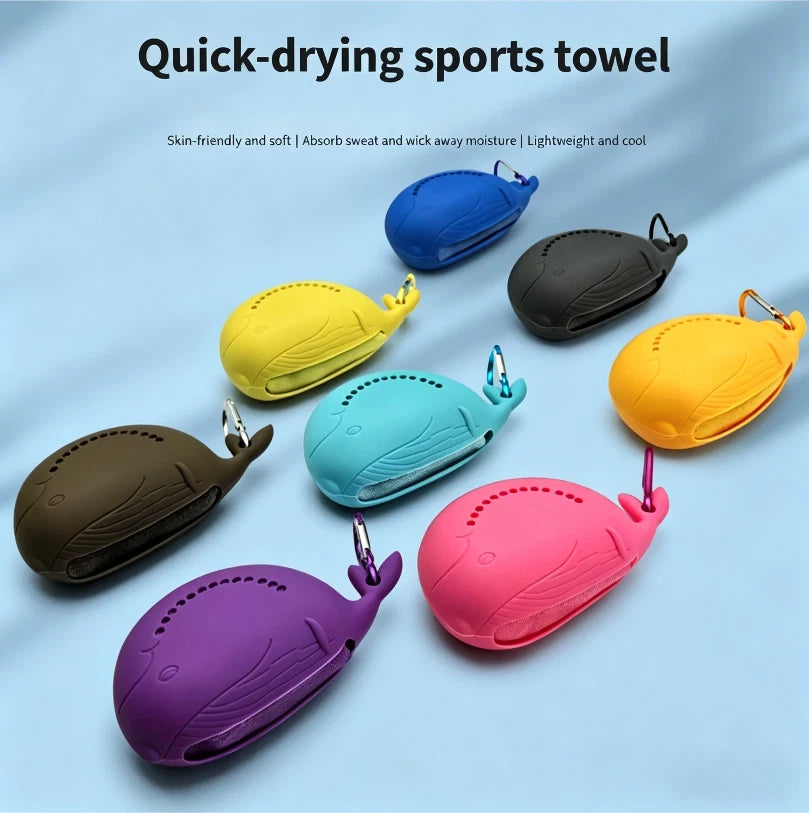 Microfiber Travel Yoga Towel for Fitness - Quick Dry, Sweat Absorbent