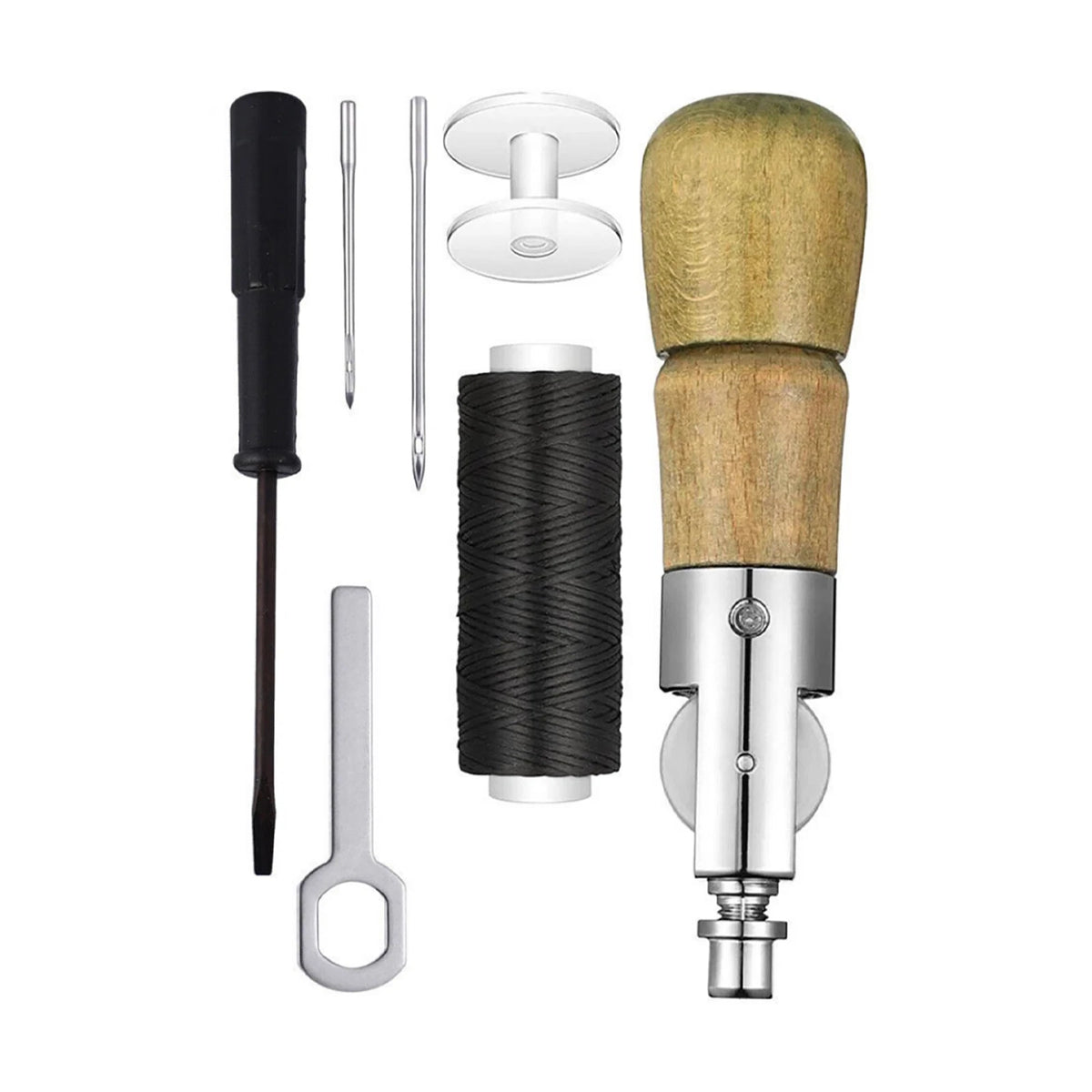 Set of 8 Leather Sail Canvas DIY Sewing Awl Repair Tools