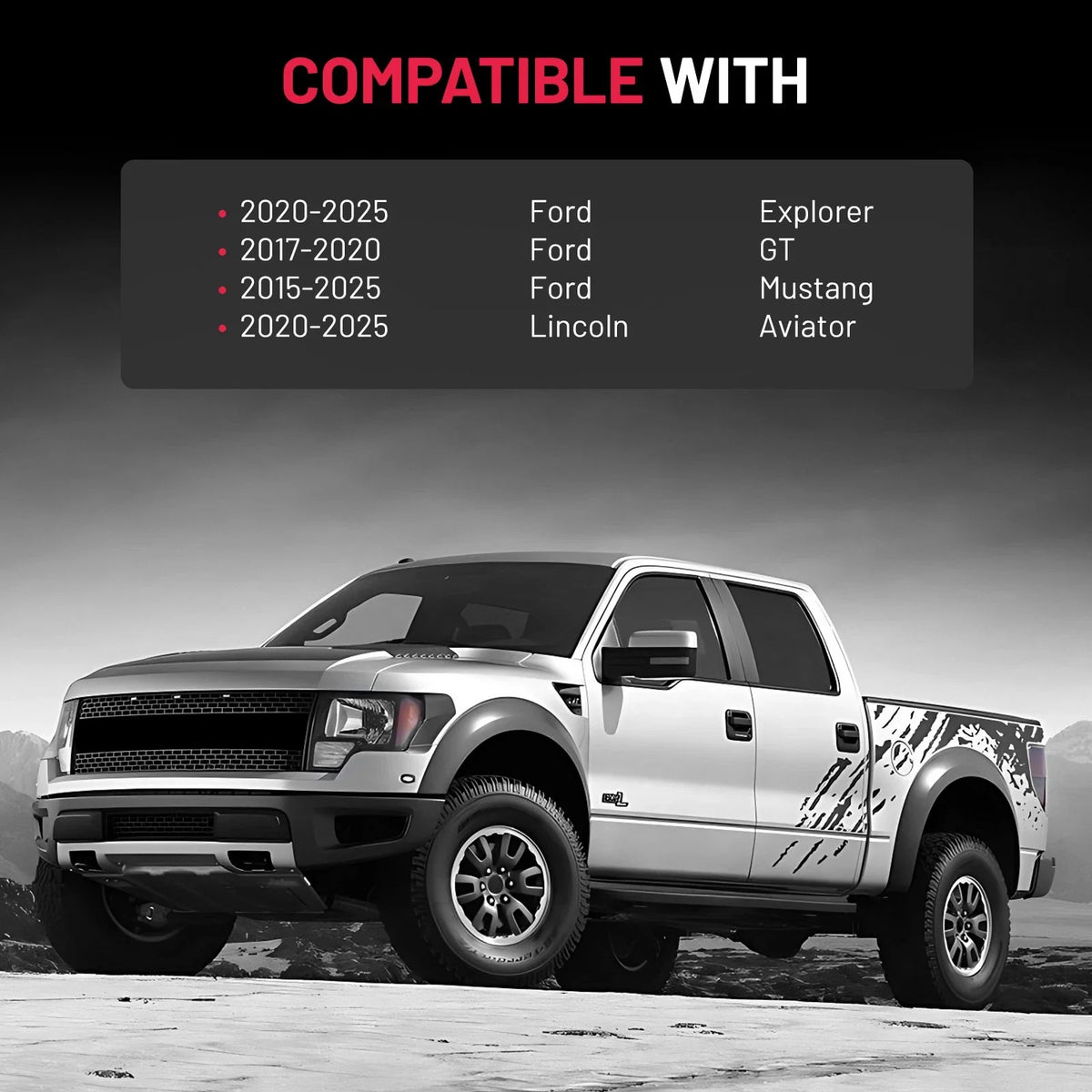 Wheel Spacers for Ford Mustang (2015–2025) 1" 5x4.5 Hubcentric 14x1.5 Stud