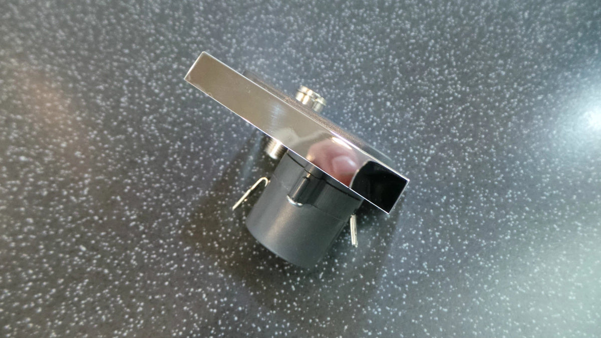 12V Socket + TV Aerial Socket + Chrome Facia Plate for Caravan Motorhome