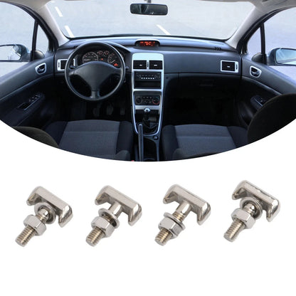 Set of 4 M6 Stainless Steel Battery Connectors for Marine Installation