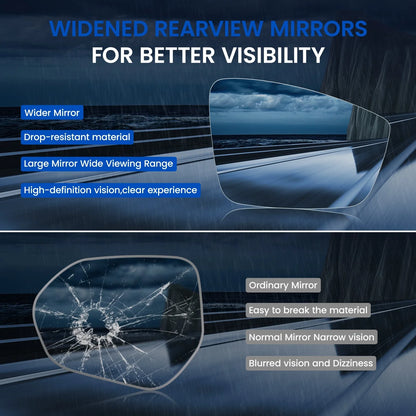 Passenger Side Mirror Glass for Volkswagen Passat Jetta Beetle (2011–2019)