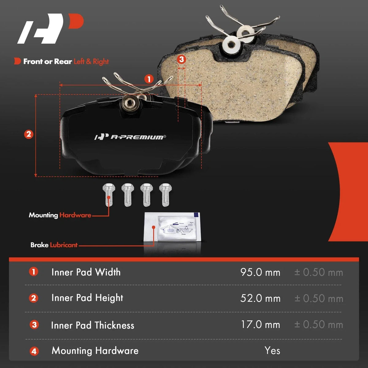 Ceramic Brake Pads for BMW 325i, Land Rover Range Rover