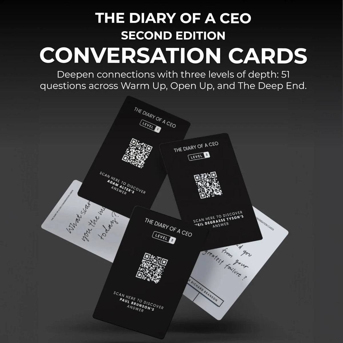 The Diary Of A CEO Conversation Cards by Steven Bartlett (2nd Edition)