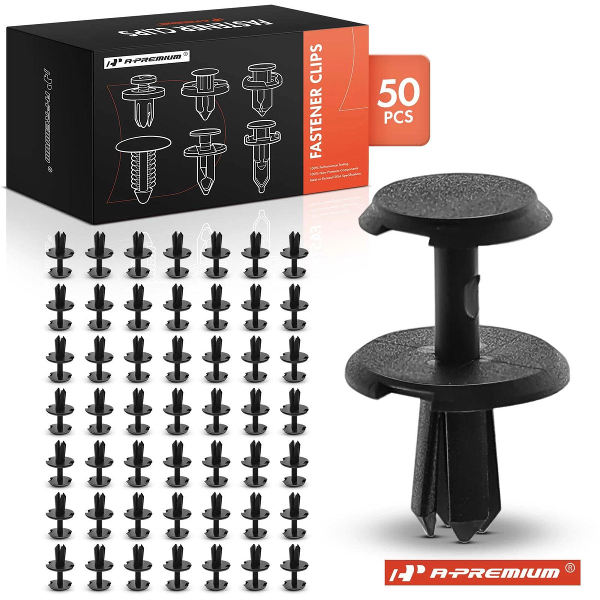 50Pcs Nylon Expansion Rivet Clips for Mercedes A0009919240, 25335